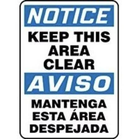 Accuform BILINGUAL Safety Sign SPANISH SBMVHR847VP SBMVHR847VP